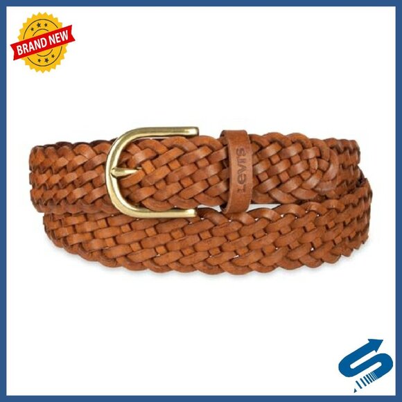 Genuine Leather Braided Belt Fully Adjustable Women\'s Casual Accessory